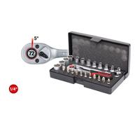 Ks tools Mini Box Scatola Cricchetti 1/4 " insieme Zoccolo, 26-tlg. 917.0626