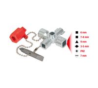 KS Tools 130.1010 Chiave per Quadri Elettrici ad Armadio Piccola, 42 mm