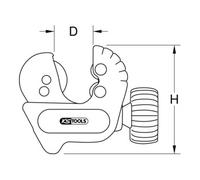 KS Tools 101.5016 Mini Tagliatubi, 3-16 mm