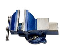 KS Tools - Morsa da banco da lavoro, 125 mm, con piatto girevole