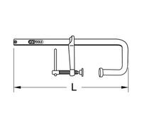 KS TOOLS 145.0431 Morsetto / Sergente