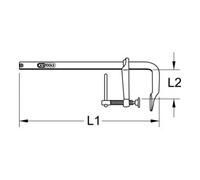KS TOOLS 145.0435 Morsetto / Sergente