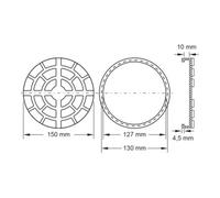 KS Tools Piatto in gomma 10 per piattaforme elevatrici Ravaglioli Quantità:1