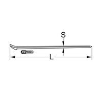 KS TOOLS 963.9720 Piede di porco