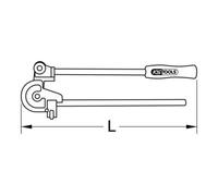 KS Tools Piegatrice standard a due mani Ø10mm Quantità:1