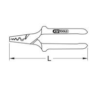 KS Tools 115.1237 Pinza per terminali a bussola, 0,5-16,0 mm