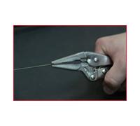 KS Tools 115.1034 Pinza a Morsetto con Ganasce Lunghe Sottili, 150 mm