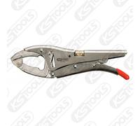 KS TOOLS Pinze con Manico, Seghettata, Mobile Morsetti, 0-85mm