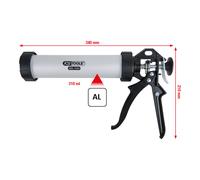 KS Tools Pistola a cartuccia manuale 310 ml, 340mm Quantità:1