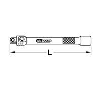 KS Tools Prolunga con blocco CHROMEplus 1/4" Quantità:1