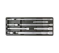 KS Tools Prolunghe inclnabili 1/4"+3/8"+1/2" CHROMEplus, 9pz. Quantità:1
