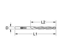 KS Tools Punte elicoidali HSS-G Co 5 per trapano, corte Quantità:1