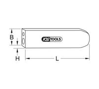 KS Tools Punzone per rivetti e ribattitore, combinato Quantità:1
