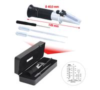 KS Tools 550.1290 Rifrattometro, Strumento Ottico per Il Controllo del Liquido Antigelo e dell'Acido della Batteria, 149 mm