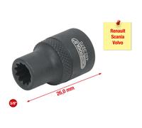 KS TOOLS Renault/Scania / Volvo Bremssattelstecknuss, 11-kant 460.0970