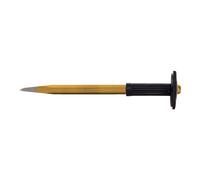 KS Tools 162.0244 Scalpello a Punta per Edilizia con Impugnatura di Protezione, 18X350 mm, Ottagonale