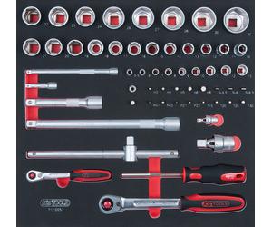 KS TOOLS SCS Chiave A Crick, 57 Pezzi in 2/3 Inserto Di Sistema