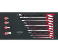 KS TOOLS SCS GEARplus Set Di Chiavi A Rullino, 14 Pezzi In Sistema 1/3