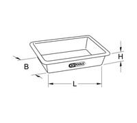 KS Tools Secchio per malta, plastica Quantità:1