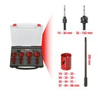 KS Tools Seghe a tazza universali, 15pz. Quantità:1