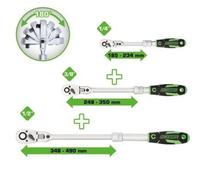 KS TOOLS Serie di leve a cricco 512.0103 Acciaio al cromo-vanadio 2100