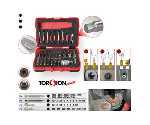 KS Tools Set 1/4"+ 10mm TX ed estrattori di viti a esagono incassato, 34pz. Quantità:1