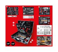 KS Tools Set attrezzi 1/4" + 1/2", 127pz. Quantità:1