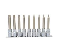 KS Tools Set bussole CHROMEplus 1/2" per bit TX, foro, lungo, 9pz.TB20-TB60 Quantità:1