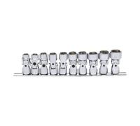 KS Tools Set bussole esagonali CHROMEplus 3/8" con snodo, 10pz.10-19mm Quantità:1