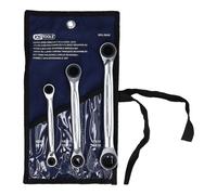 KS Tools Set chiavi a cricco doppie poligonali GEARplus, 4in1, reversibili, 3pz. Quantità:1
