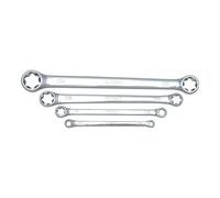 KS Tools 518.0860 ChromePlus Serie di Chiavi a Due Bocche TX Profilo E, 4 Pezzi, E6XE8-E20XE24