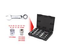 KS Tools Set chiavi combinate a cricco GEARplus, corte, 16pz. Quantità:1