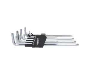 KS Tools Set chiavi maschio piegate a 5 punte, con foro, lunghe, 9pz. Quantità:1