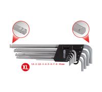 KS Tools Set chiavi maschio piegate a esagono incassato e testa a sfera, in supporto pieghevole, 10pz. Quantità:1