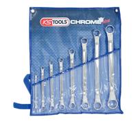 KS Tools Set chiavi poligonali doppie CHROMEplus, a gomito, 8pz. Quantità:1