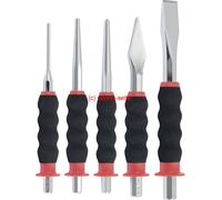 KS TOOLS Set Combinato, CrMo, 5 Pezzi Cromo 156.0240 Punzone Meißel