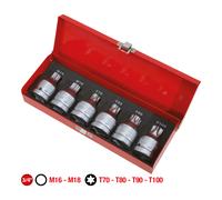 KS Tools Set di bussole 3/4" per bit TX+XZN per avvitatori ad impulsi, con foro Quantità:1