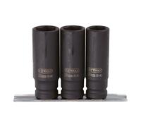 KS Tools Set di bussole esagonali 1/2" per avvitatori ad impulsi, lunghe, 3pz. Quantità:1