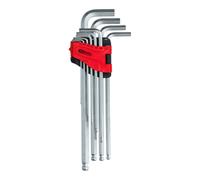 KS Tools Set di chiavette maschio a esagono incassato con testa sferoidale, XL, 10pz., in pollici Quantità:1