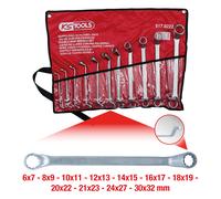 KS TOOLS Kit chiavi ad anello-doppie 517.0222 Acciaio al cromo-vanadio 2930