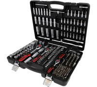 KS TOOLS Set Di Chiavi A Bussola 1/4"+3/8"+1/2", 255 Pezzi, 12 Facce, Multitocco