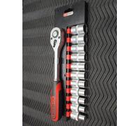 KS TOOLS Set Di Chiavi A Cricchetto 1/2" 11 Pezzi 917.0612