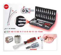 KS TOOLS Set Di Chiavi A Cricchetto 1/4 48 Pezzi 917.0648