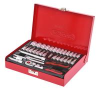 KS TOOLS Set Di Chiavi A Cricchetto 1/4 Con Cassetta E Prolunga