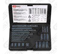 KS TOOLS Set Di Estrattori Di Filettature, 25 Pezzi M5 - M16 150.1305