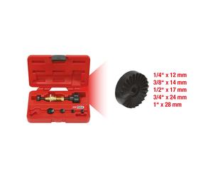KS Tools Set di frese per sedi di rubinetti 1/4"-1", 6pz. Quantità:1