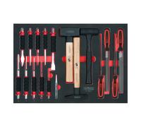 KS Tools Set di lime, scalpelli e martelli SCS, 18pz., in modulo 1/1 Quantità:1
