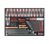 KS Tools Set di scalpelli, chiavi e bussole per bit, 106pz., modulo 1/1 Quantità:1