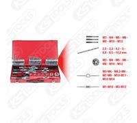 KS 331.0644 - Set di utensili per filettatura HSS, 44 pezzi