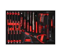 KS Tools 811.1023 Serie di pinze/martelli e scalpelli nell'inserto in schiuma, 23 pz
